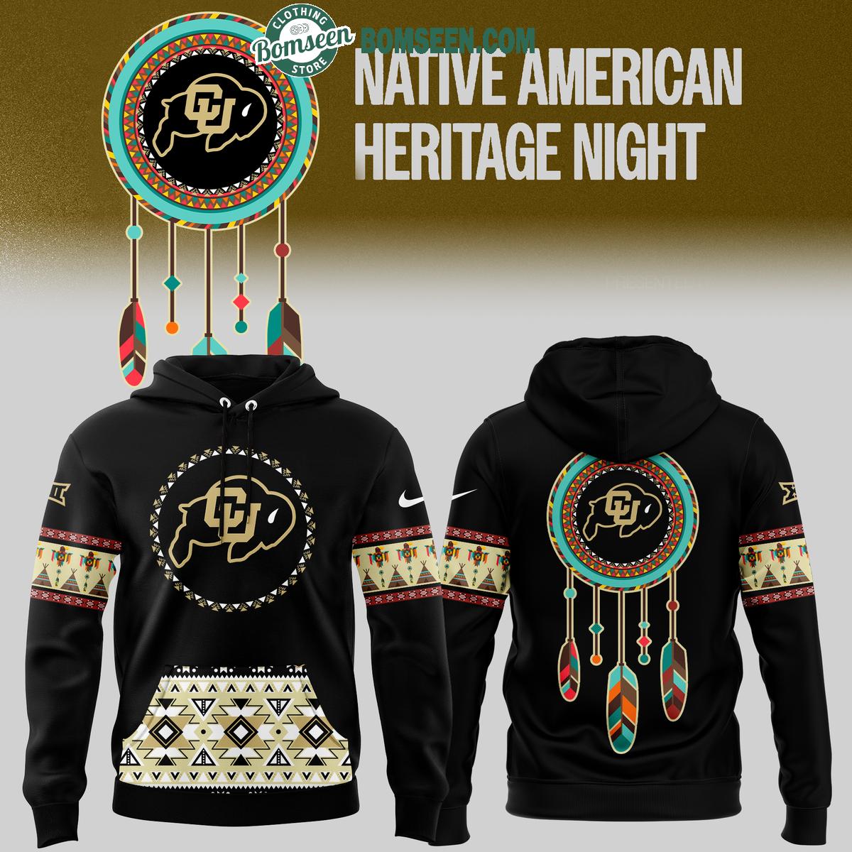 Colorado Buffaloes Traditional Honor Native American Heritage Hoodie T-Shirt Colorado Buffaloes Traditional Honor Native American Heritage Hoodie T-Shirt