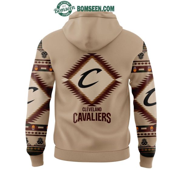 Cleveland Cavaliers Native American Heritage Traditional Colors Hoodie T-Shirt